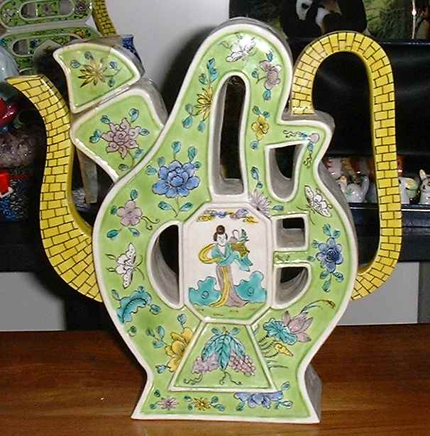 Floral teapot